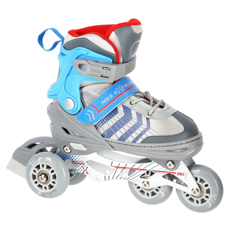 4in1 (rull)uisud NILS EXTREME NH18192 In-line Skates/Hockey Ice Skates, L (39-43), Grey/Blue 3 -