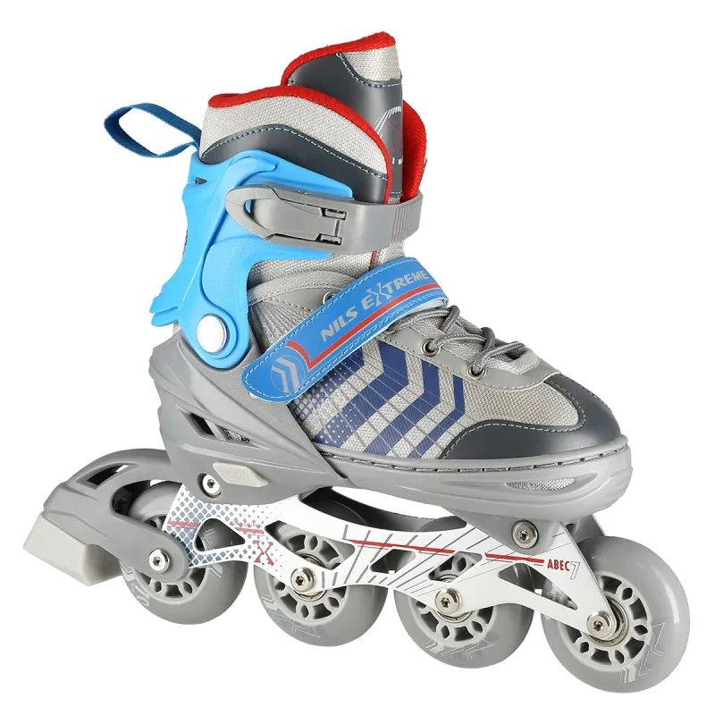 4in1 (rull)uisud NILS EXTREME NH18192 In-line Skates/Hockey Ice Skates, L (39-43), Grey/Blue 5 -