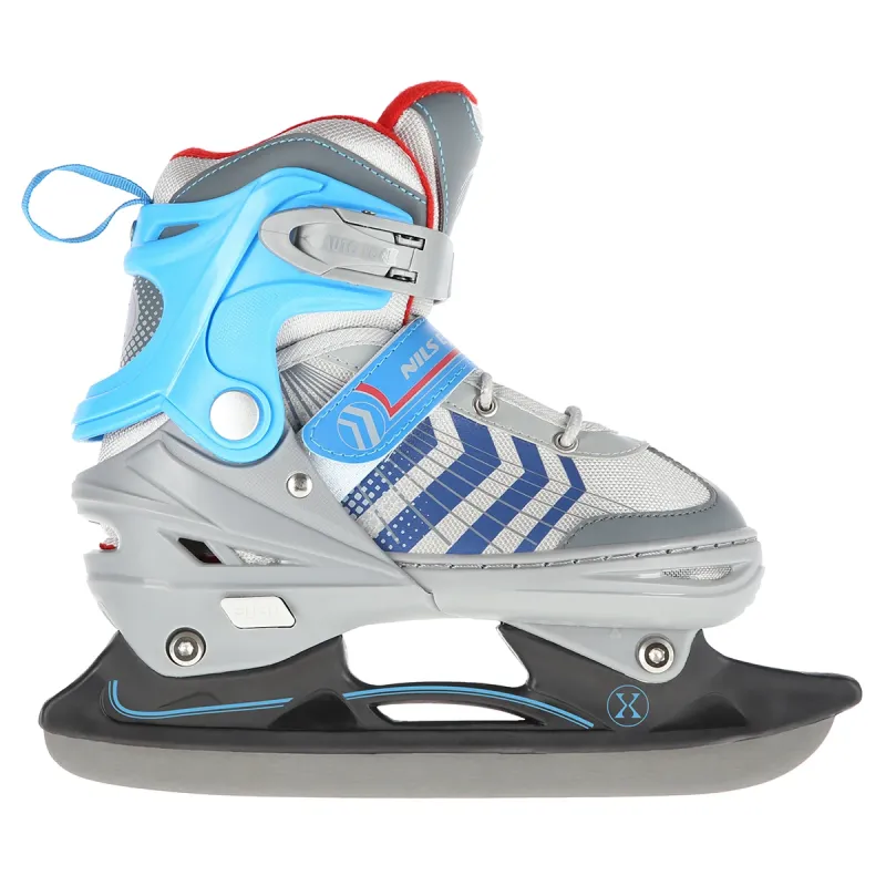 4in1 (rull)uisud NILS EXTREME NH18192 In-line Skates/Hockey Ice Skates, L (39-43), Grey/Blue 6 -