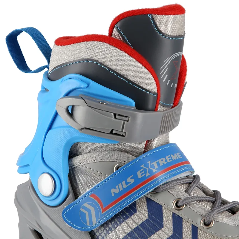 4in1 (rull)uisud NILS EXTREME NH18192 In-line Skates/Hockey Ice Skates, S (29-33), Grey/Blue 9 -