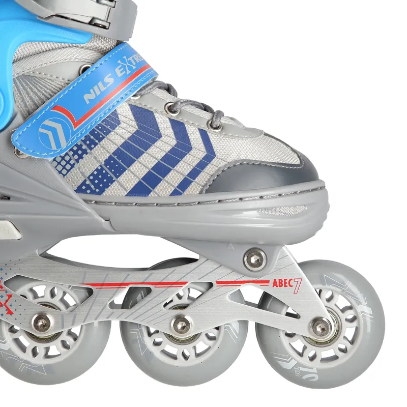 4in1 (rull)uisud NILS EXTREME NH18192 In-line Skates/Hockey Ice Skates, S (29-33), Grey/Blue 11 -