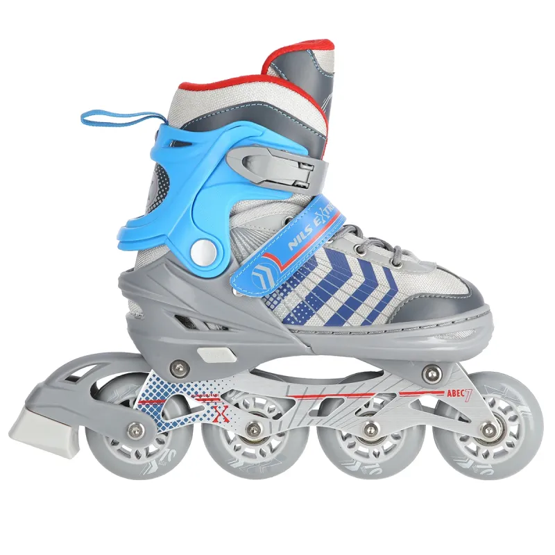 4in1 (rull)uisud NILS EXTREME NH18192 In-line Skates/Hockey Ice Skates, S (29-33), Grey/Blue 15 -
