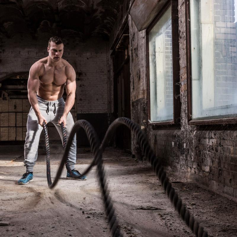 Treeningköis TUNTURI Battle Rope 12m 3 -