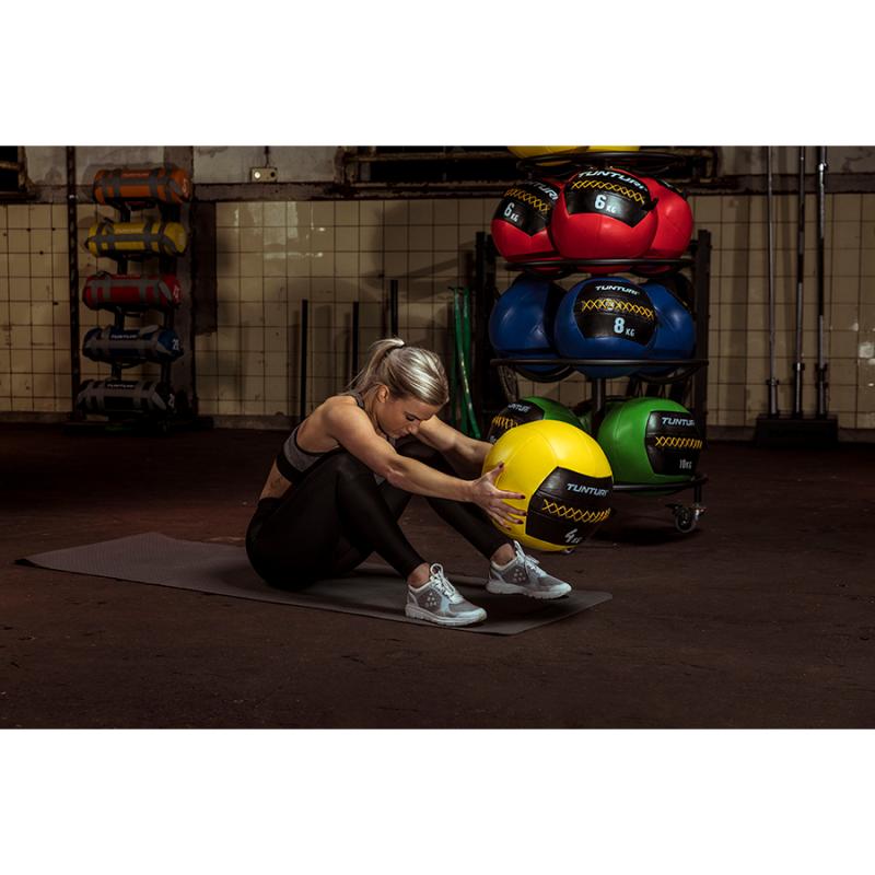 Topispall Tunturi Wall Ball 8 kg, sinine 3 -