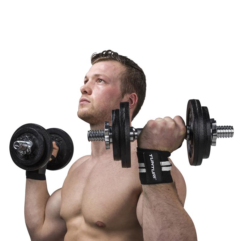 Randmerihmad TUNTURI Wrist Wraps, valged 2 -