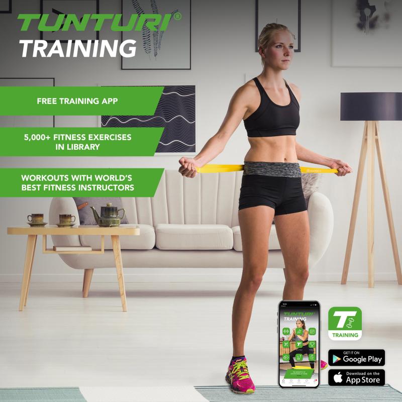 Treeningkumm TUNTURI Resistance Band, light, yellow 2 -