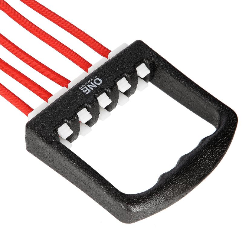 Ekspanderkumm käepidemetega ONE FITNESS EM10, punane 5 -