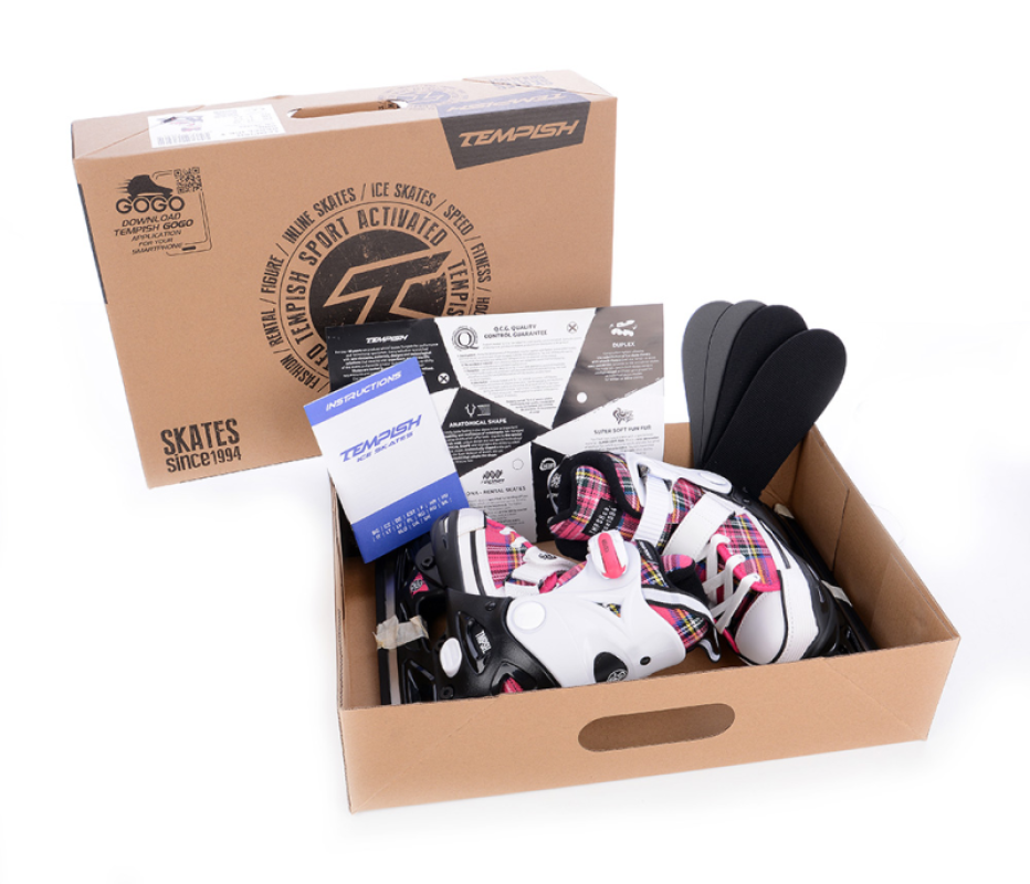 Laste uisud TEMPISH Rebel Ice T Girl Adjustable Skate, roosa/must (M) 10 -