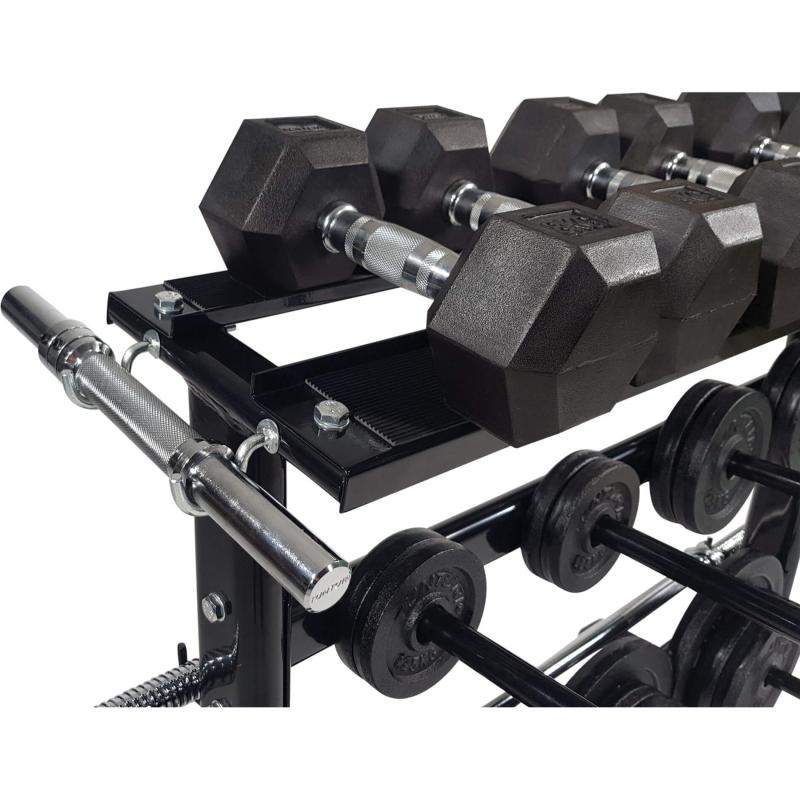 Hantlite ja ketaste ladustamisriiul TUNTURI Disc & Dumbbell Rack 3 -