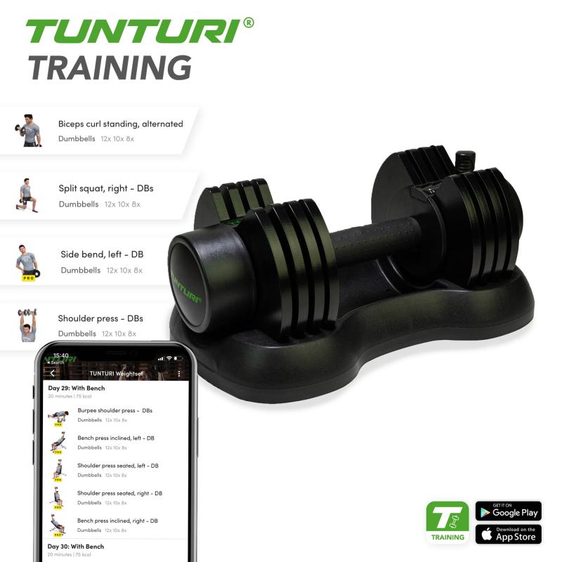 Reguleeritav hantel TUNTURI Selector Dumbbell 25kg 9 -