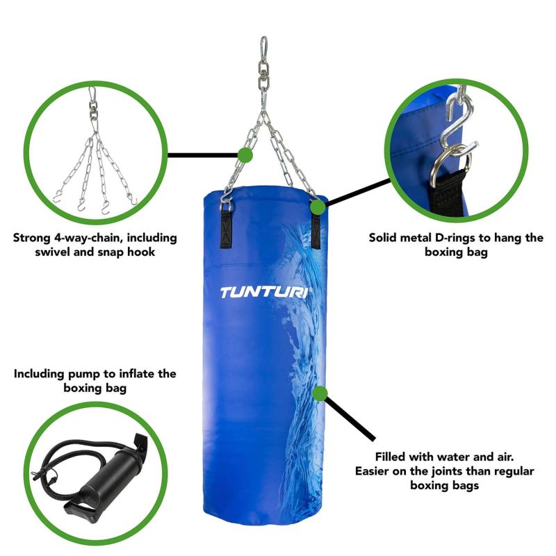 Poksikott Tunturi Aqua Boxing Bag 100 cm, sinine 2 -