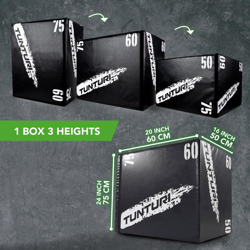 Treeningkast TUNTURI Plyo Box Soft (EVA) 50/60/75cm 4 -