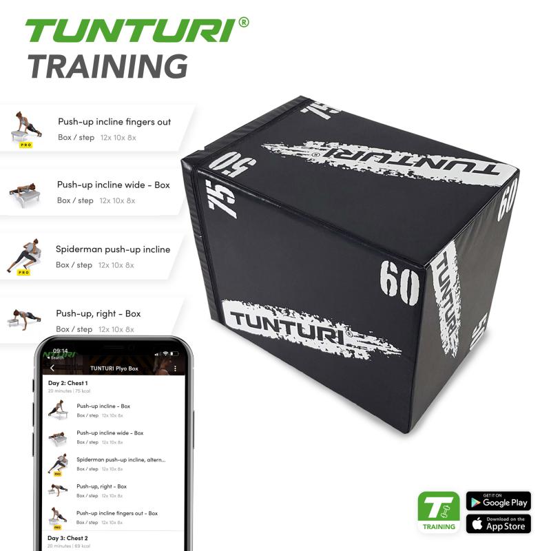 Treeningkast TUNTURI Plyo Box Soft (EVA) 50/60/75cm 5 -