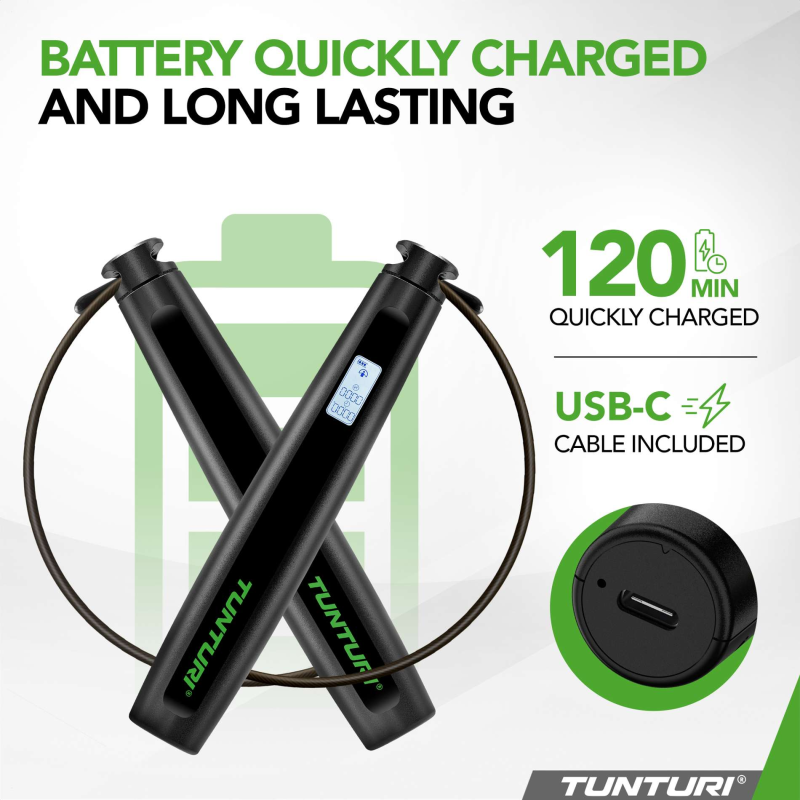 Hüppenöör TUNTURI Smart Jump Rope with Display and App 3 -