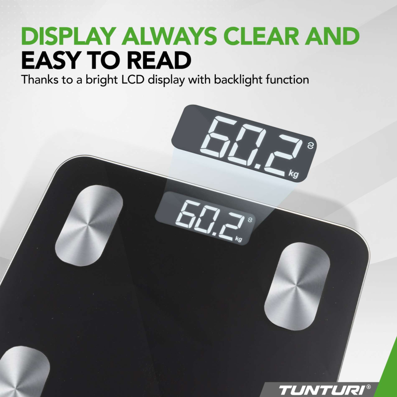 Kaal TUNTURI SC30 Smart Scale with App, must 2 -