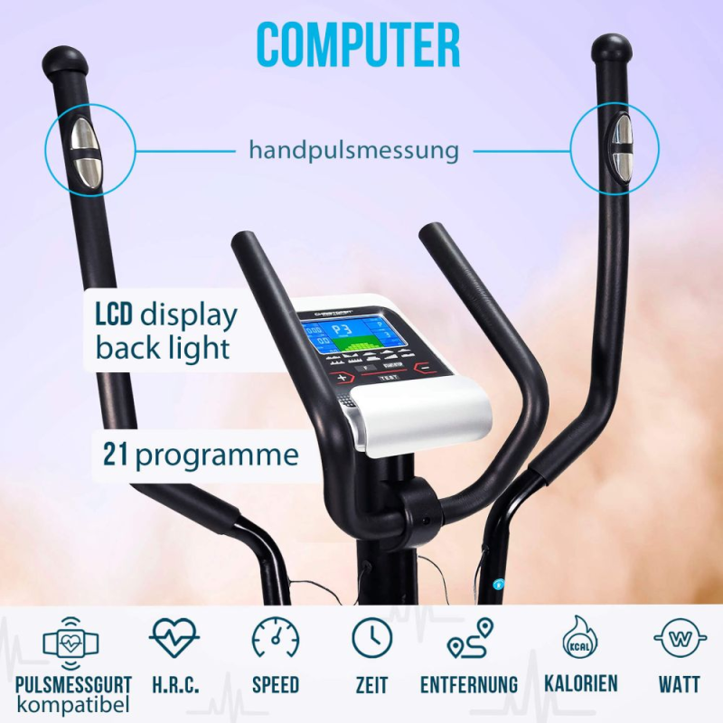 Elliptiline trenažöör CHRISTOPEIT AX 8000 (ühilduv pulsivööga) 4 -