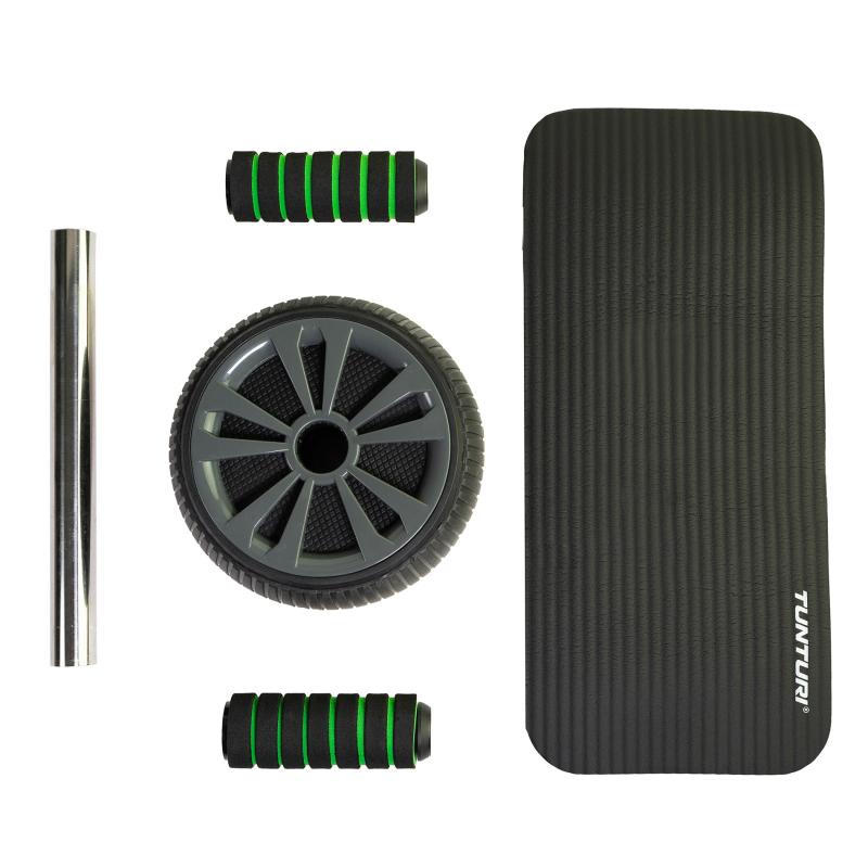 Kõhulihaste treeningrull TUNTURI Pro Exercise Wheel Deluxe, põlvematiga 5 -