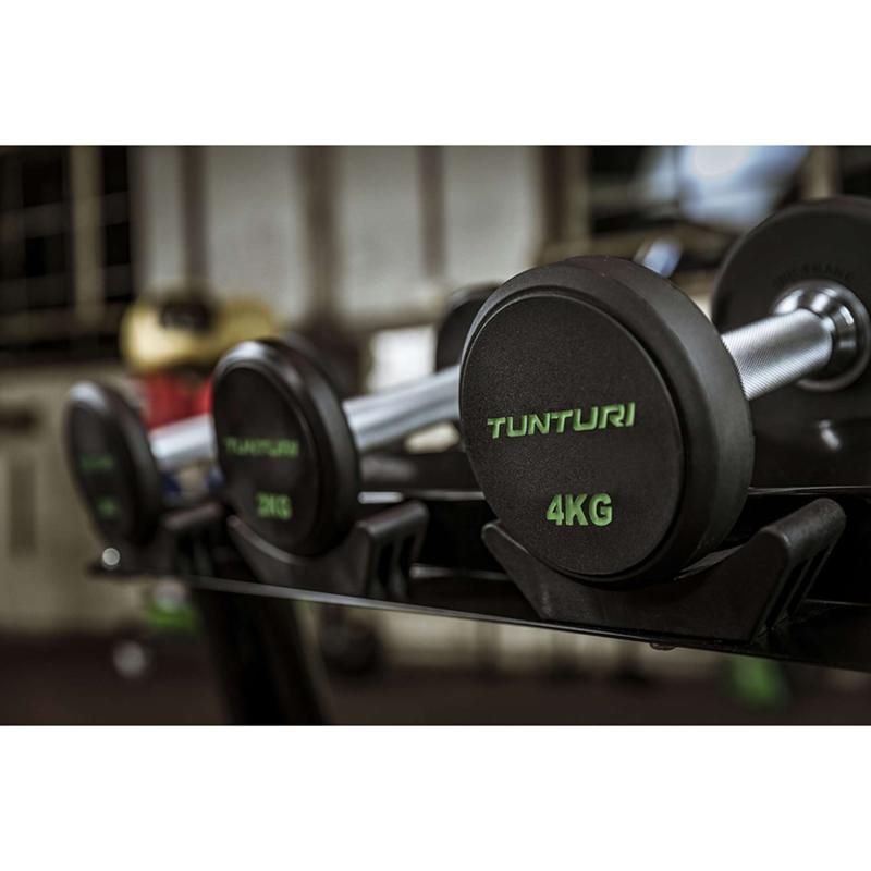 Hantlid TUNTURI PU Pro Dumbbell Set 2-12kg (10prs, 132kg) 2 -