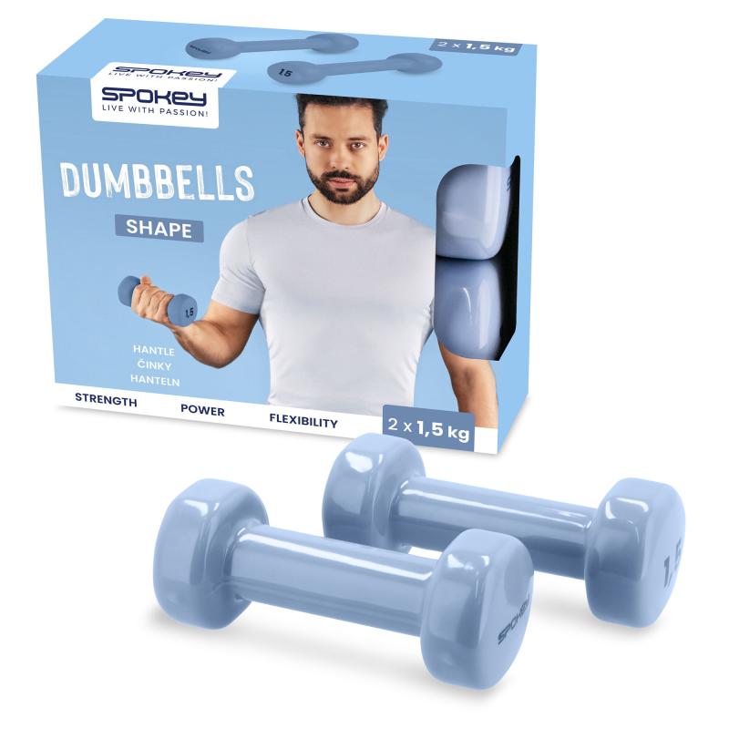 Hantlid SPOKEY Shape 2x1.5 kg, hallid 3 -