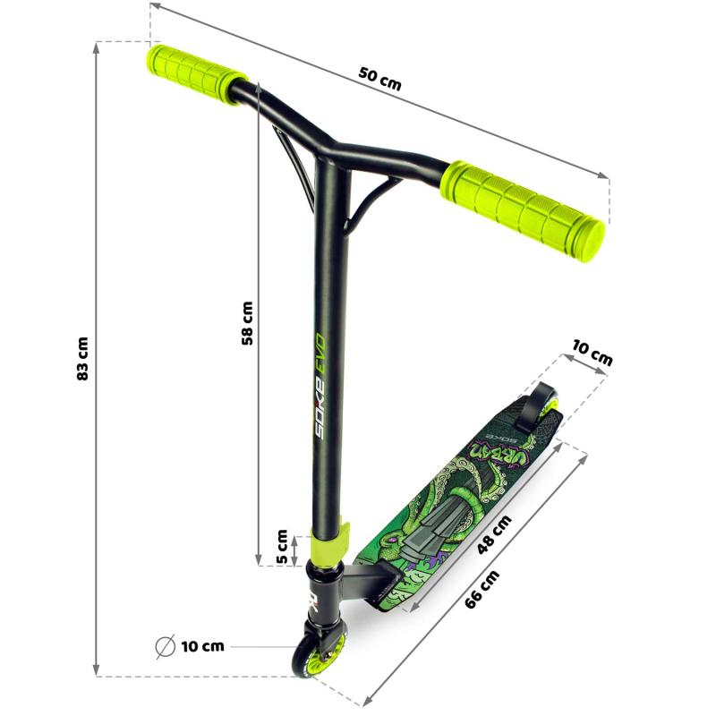 Trikitõukeratas SOKE EVO, roheline 7 -