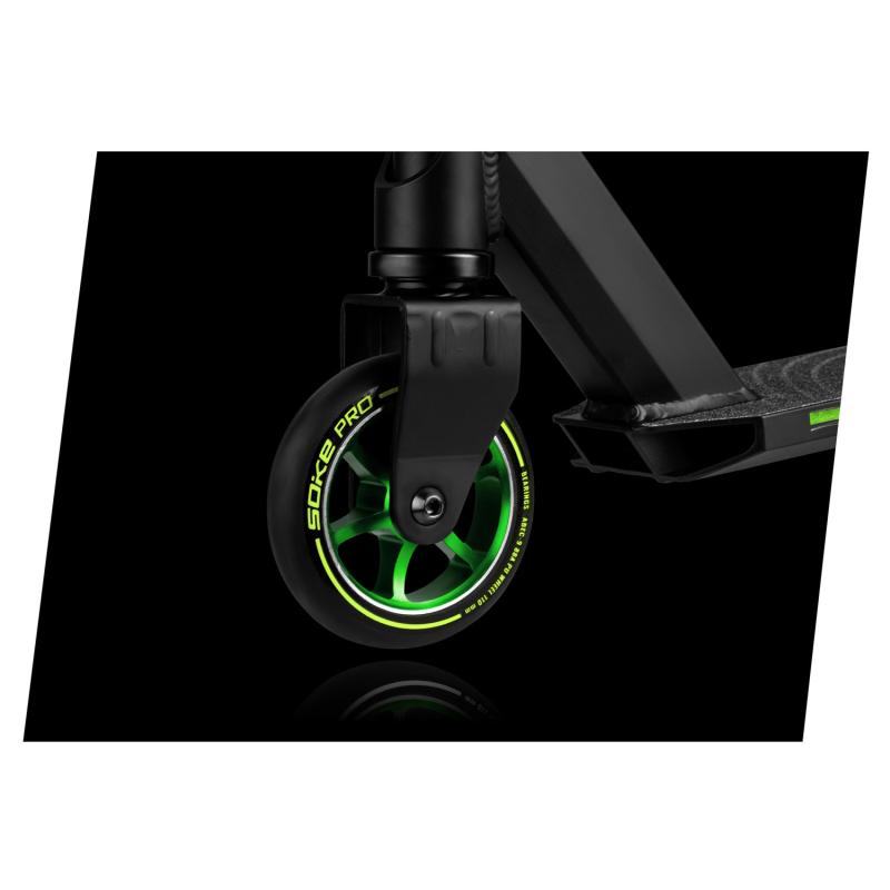 Trikitõukeratas SOKE PRO, must-kollane-neon 3 -