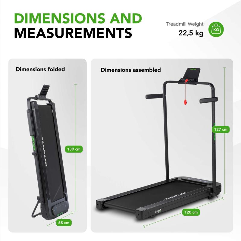 Jooksulint TUNTURI Cardio Fit T5 with Bluetooth 3 -