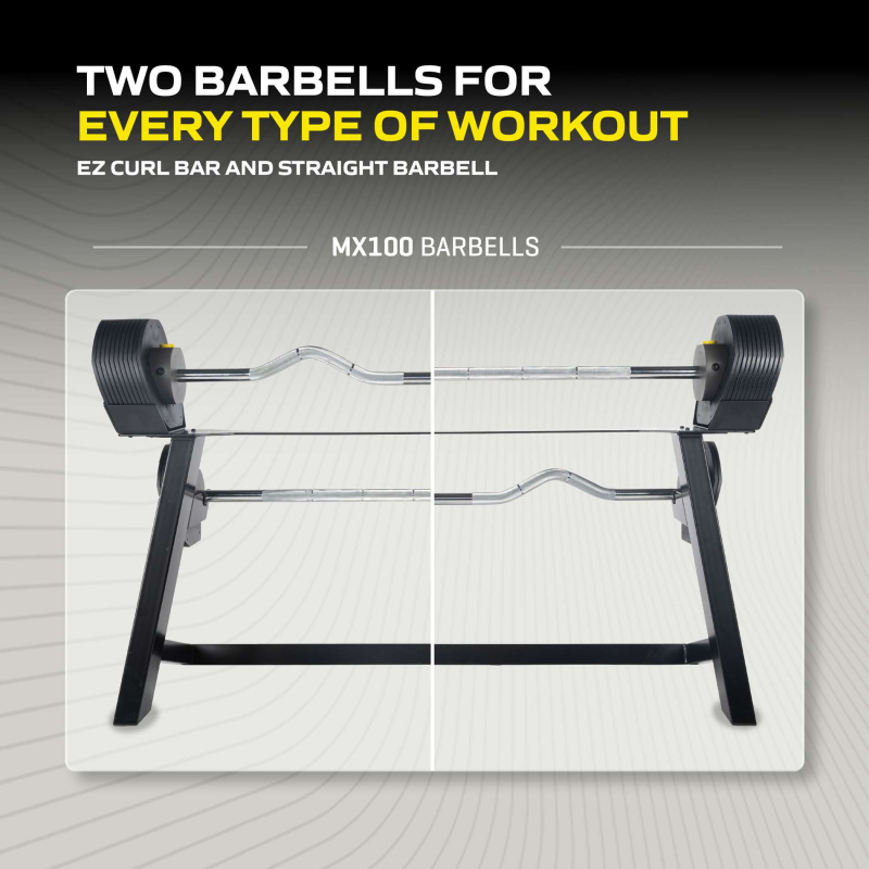 Reguleeritav tõstekang TUNTURI MX100 Barbell 12,8 - 45,5 kg 2 -