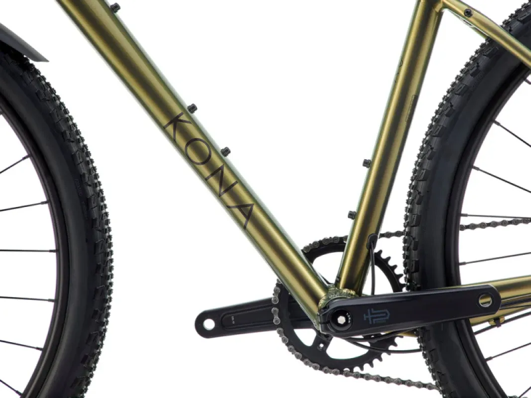 Gravel jalgratas KONA Ouroboros AL, Gloss Metallic Turismo Olive (Green) (M/L) 8 -