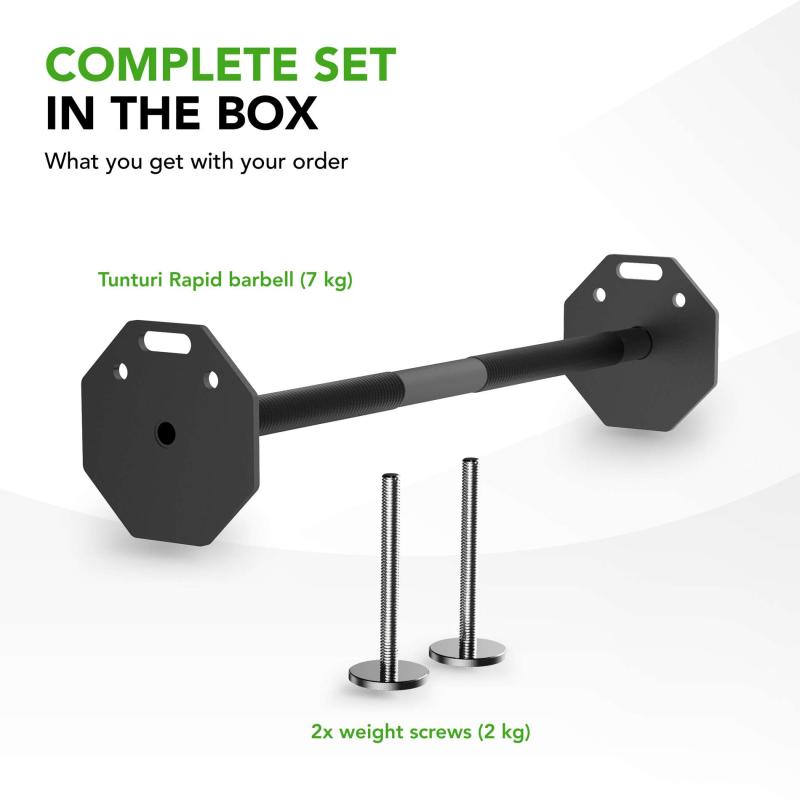 Tõstekang TUNTURI Rapid Adjustable Barbell 11kg 3 -